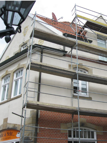 Gerüst an Privatgebäude